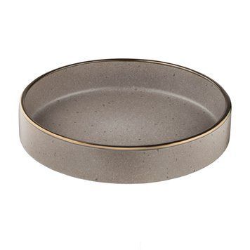 ARDESTO Soup plate Fasano, 850мл, 20cm, ceramic, gray-brown AR0420GB фото
