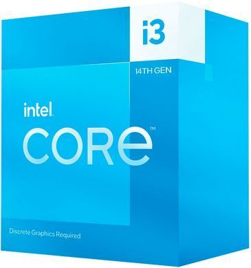 Intel Центральний процесор Core i3-14100F 4C/8T 3.5GHz 12Mb LGA1700 58W w/o graphics Box BX8071514100F фото
