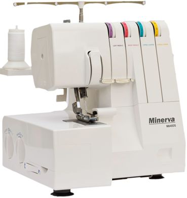 Оверлок MINERVA M840DS, 105Вт, 8 оп., (4, 3-х ниткові шви), білий M840DS фото