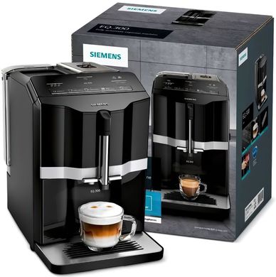 Кофемашина Siemens, 1.4л, зерно+мол., автомат.капуч, авторецептов -5, черный TI351209RW фото