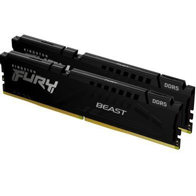 Kingston Память ПК DDR5 32GB KIT (16GBx2) 5600 FURY Beast Black EXPO KF556C36BBEK2-32 фото