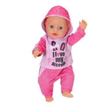 Набор одежды для куклы BABY BORN - СПОРТИВНЫЙ КОСТЮМ ДЛЯ БЕГА (на 43 cm, розовый) 830109-1 фото