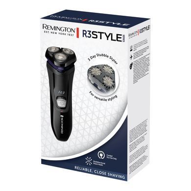 Remington Бритва електр. Style Series роторная, бритв.головок-3, от сети, сух., триммер, черно-синий R3002 фото