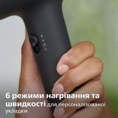 Philips Фен 3000 Series, 2100Вт, 3 режими, дифузор, іоніз-я, хол. обдув, синій BHD360/20 фото