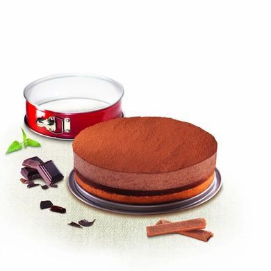 Tefal Форма для випікання Tefal DeliBake, кругла, знімне дно, 19см, вуглецева сталь, червоний J1641174 фото