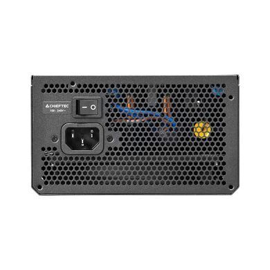 Chieftec Блок живлення Vega (750W), >90%, 80+ Gold, 135мм FDB, 1xMB 24pin(20+4), 2xCPU 8pin(4+4), 3xMolex, 6xSATA, 4xPCIe 8pin(6+2), 1xPCIe GEN5 16pin PPG-750-S фото