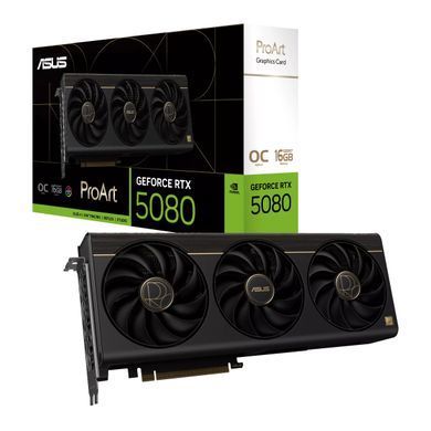 ASUS Відеокарта GeForce RTX 5080 16GB GDDR7 OC PROART-RTX5080-O16G 90YV0N30-M0NA00 фото