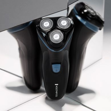 Remington Бритва електр. роторна Style, бритв.головок-3, сух., тример, USB-C, чорно-синій R1000 фото
