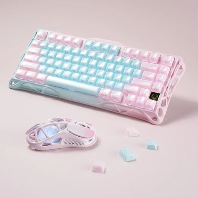 GravaStar Mechanical keyboard GravaStar Mercury K1 Lite 80keys, GravaStar x BSUN Grey, BT/WL/USB, Aurora Mist GSK1LITE_PM_MINT фото