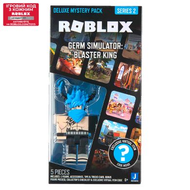 Roblox Игровая коллекционная фигурка Deluxe Mystery Pack Germ Simulator: Blaster King S2 ROB0584 фото