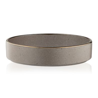 ARDESTO Soup plate Fasano, 850мл, 20cm, ceramic, gray-brown AR0420GB фото