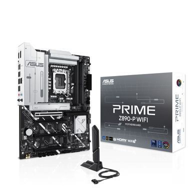 ASUS Материнcкая плата PRIME Z890-P WIFI s1851 Z890 4xDDR5 M.2 HDMI DP Wi-Fi ATX 90MB1I70-M0EAY0 фото
