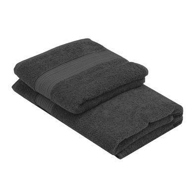ARDESTO Полотенце махровое SuperSoft 70х140см, 100% хлопок, серый темный