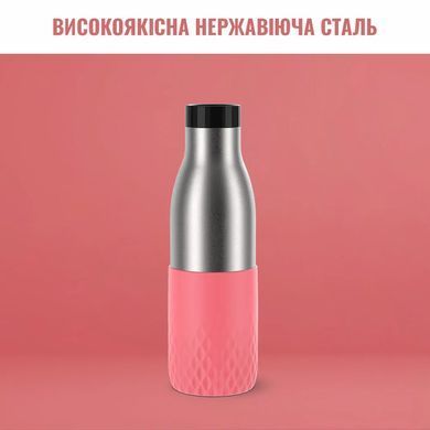 Термобутылка Tefal Bludrop, 500мл, диам70, t хол. 24ч, гор.12ч, нерж.сталь+пластик, розовый N3110810 фото