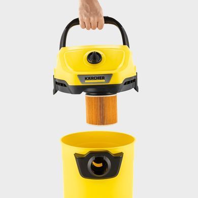 Karcher Пилосос WD 3-18 господарьский, акумуляторний, 17л, 18В, без АКБ и ЗП 1.628-550.0 фото