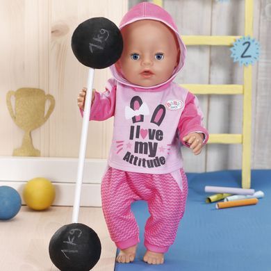 Набор одежды для куклы BABY BORN - СПОРТИВНЫЙ КОСТЮМ ДЛЯ БЕГА (на 43 cm, розовый) 830109-1 фото