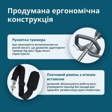 K&ouml;nner & S&ouml;hnen Тример садовий акумуляторний Konner&Sohnen KS BCT-20V, 20В, літій-іонна, 5500&ndash;7500об/хв, 3.8кг, без АКБ за ЗП KSBCT-20V фото