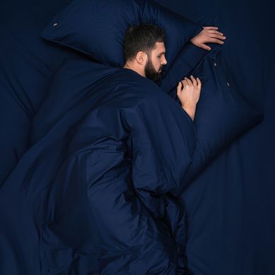ARDESTO Простирадло на резинці Mix&Match, 180x200+30см, 100% бавовна, сатин, синій
