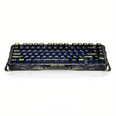 GravaStar Клавиатура механическая Mercury K1 Lite 80keys, GravaStar x BSUN Grey, BT/WL/USB, Transparent Black GS_K1_LITE_XTAL_BLK фото