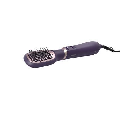 Philips Фен-щітка Philips 3000 Series, 800Вт, 3 режими, іонізація, 4 насадки, фіолетовий BHA313/00 фото