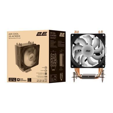 2E Gaming Процессорный кулер Air Cool AC90D4, LGA1851, 1700, 1200, 1366, 115x, AM5, AM4, AM3, AM3+, 4pin PWM, TDP 130W 2E-AC90D4 фото