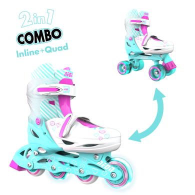 Роликовые коньки Neon Combo Skates Бирюзовый (Размер 30-33) NT09T4 фото