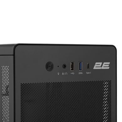 2E Корпус Credo V285B-400 з БЖ 2E ATX400, 1xUSB3.0, 1х USB 2.0, 1xUSB Type-C, 1x120мм, VGA 300мм, mATX, чорний 2E-V285B-400 фото