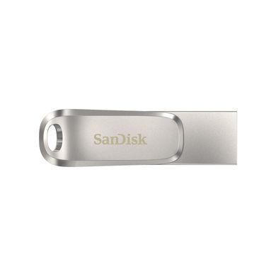 SanDisk Накопичувач 64GB USB 3.1 Type-A + Type-C Dual Drive Luxe Срібний SDDDC4-064G-G46 фото