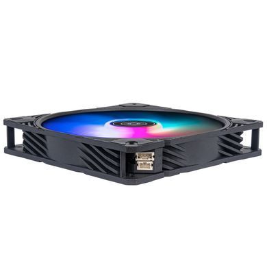 SilverStone Корпусный вентилятор Shark Force SF140B ARGB, 140mm, 2200rpm, 4pin PWM, 4-1 pin ARGB (5V LED), 38.3dBa SST-SF140B-ARGB фото