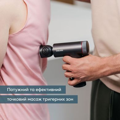 Beurer Масажер Beurer для тіла, літій- іонний акум., вага - 1,035кг, змінний чохол, чорний MG_195_LE фото