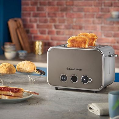 Toaster Russell Hobbs Distinctions 2-Slice, 1670W, plastic, heating, defrosting, titanium 26432-56 фото