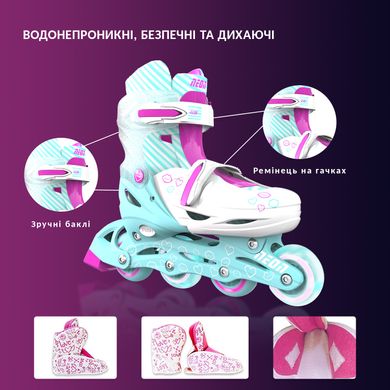 Роликовые коньки Neon Combo Skates Бирюзовый (Размер 30-33) NT09T4 фото
