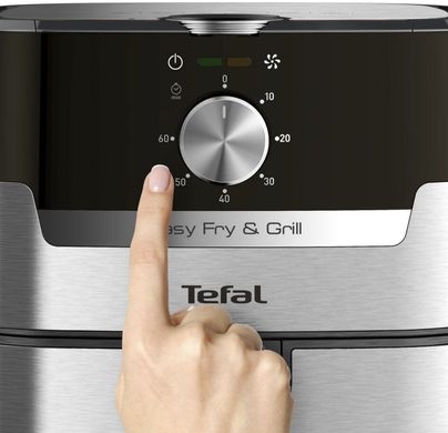 Tefal Мультипечь Easy Fry&Grill, 1550Вт, чаша-4,2л, механическое управление, от 80°C до 200°C, пластик, нерж. сталь EY501D15 фото
