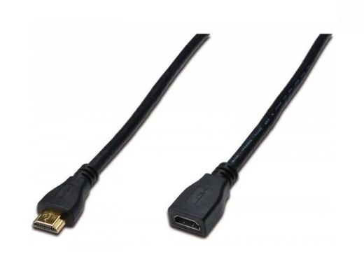 Кабель ASSMANN HDMI High speed + Ethernet (AM/AF) 3.0m, black AK-330201-030-S фото
