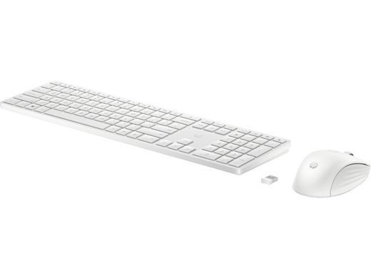 HP Комплект клавіатура та миша 650, WL, EN/UK, білий 4R016AA фото