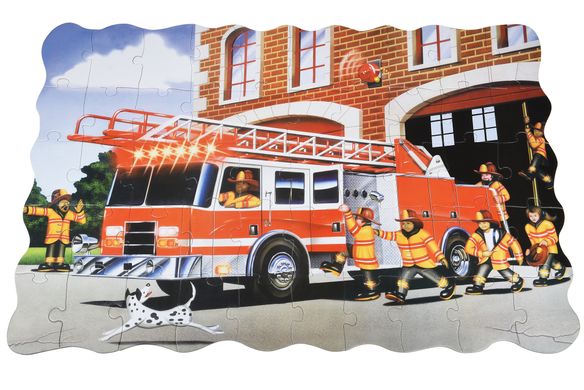 Пазл-раскраска Same Toy Пожарная машина 2038Ut фото