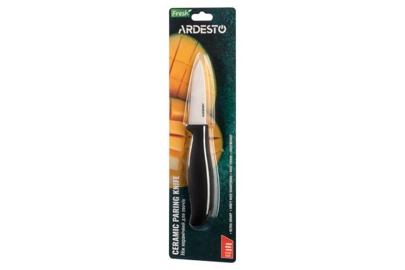 Нож керамический для овощей Ardesto Fresh 18.5 см, черный, керамика/пластик AR2118CB фото