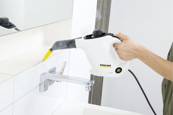 Karcher Пароочисник SC 1, 1200Вт, 200мл, 3Бар, білий 1.516-400.0 фото