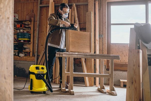 Karcher Господарський пилосос WD 3 P V-17/4/20, 1000 ВТ, 17л, 4м, 4.858 кг 1.628-170.0 фото