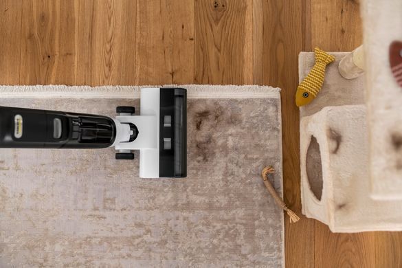 Karcher wireless VC FCV 3, 160W, dust cont -0.45L, water -0.8L, battery operation up to 30min, weihgt-3.7kg, 3in1, white 1.056-122.0 фото