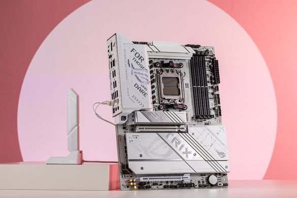 ASUS Материнcкая плата ROG STRIX X870-A GAMING WIFI sAM5 X870 4xDDR5 M.2 HDMI DP WiFi BT ATX 90MB1IF0-M0EAY0 фото