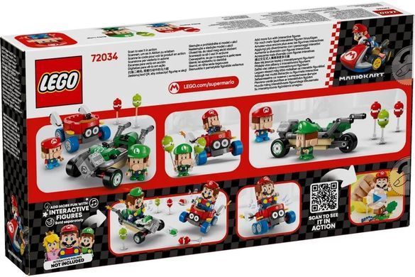 LEGO Конструктор LEGO Super Mario Mario Kart &ndash; Baby Mario vs. Baby Luigi 72034 фото