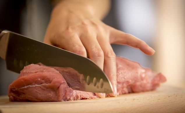 Кухонный нож Сантоку Tefal Ice Force, длина лезвия 18 см, нерж сталь K2320614 фото
