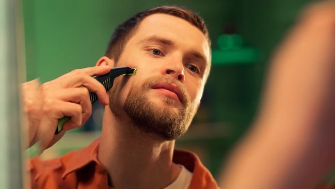 Philips Бритва електр. OneBlade Pro, Li-Ion, сух.+волог., індикатор заряду, чорний QP6506/15 фото