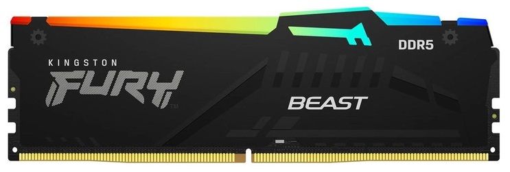 Пам'ять ПК Kingston DDR5 16GB 5600 Beast Black RGB KF556C36BBEA-16 фото