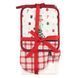 ARDESTO Kitchen gift set Christmas Tree, 3pcs, 100% cotton (towel), 100% polyester (pot holders), green