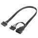 SilverStone Корпусный вентилятор Shark Force SF140B ARGB, 140mm, 2200rpm, 4pin PWM, 4-1 pin ARGB (5V LED), 38.3dBa 17 - магазин Coolbaba Toys