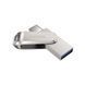 SanDisk Накопичувач 64GB USB 3.1 Type-A + Type-C Dual Drive Luxe Срібний 3 - магазин Coolbaba Toys