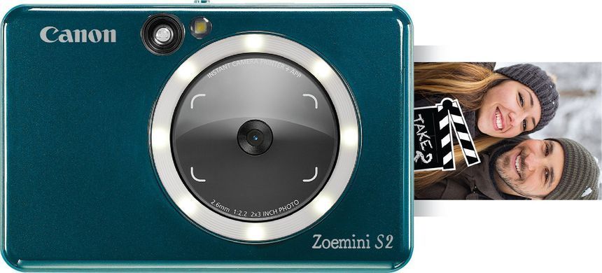 Canon Портативна камера-принтер ZOEMINI S2 ZV223 Green 4519C008 фото