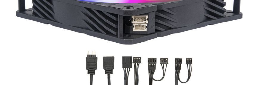 SilverStone Корпусный вентилятор Shark Force SF140B ARGB, 140mm, 2200rpm, 4pin PWM, 4-1 pin ARGB (5V LED), 38.3dBa SST-SF140B-ARGB фото
